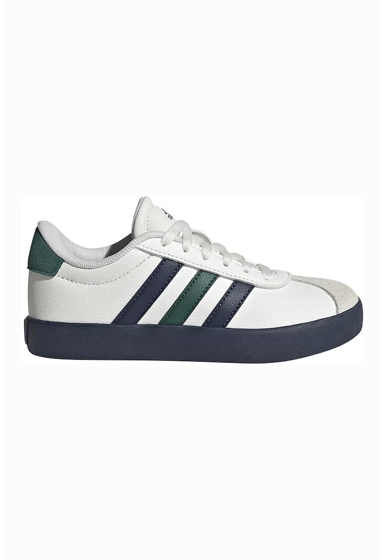 ADIDAS SPORTSWEAR Pantofi sport VL Court 3.0 de piele - Alb/Verde englez/Bleumarin
