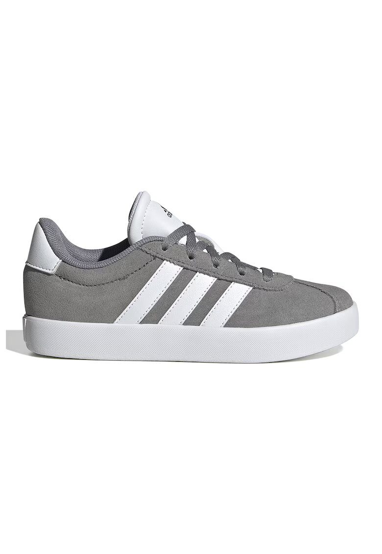 ADIDAS SPORTSWEAR Pantofi sport VL Court 3.0 de piele intoarsa - Alb/Gri cenusiu