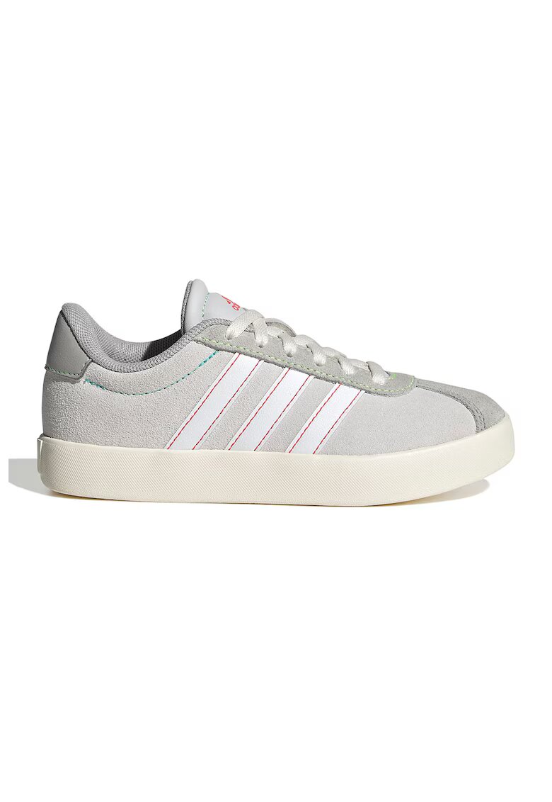 ADIDAS SPORTSWEAR Pantofi sport VL Court 3.0 de piele intoarsa - Alb/Gri deschis