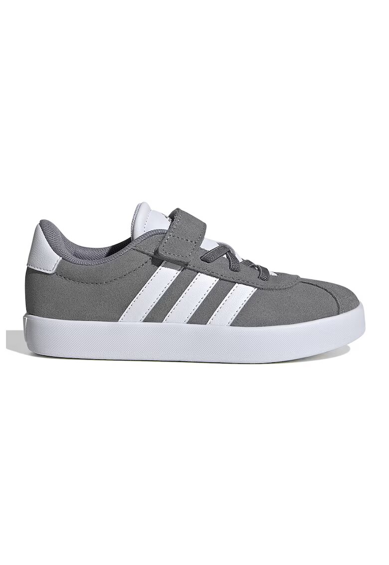 ADIDAS SPORTSWEAR Pantofi sport VL Court 3.0 de piele intoarsa cu velcro - Gri inchis