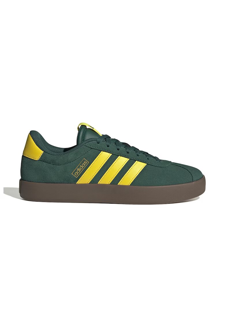 ADIDAS SPORTSWEAR Pantofi sport VL Court 3.0 de piele intoarsa - Galben deschis/Verde englez