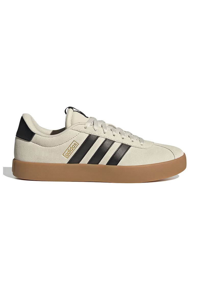 ADIDAS SPORTSWEAR Pantofi sport VL Court 3.0 de piele intoarsa - Negru/Alb murdar