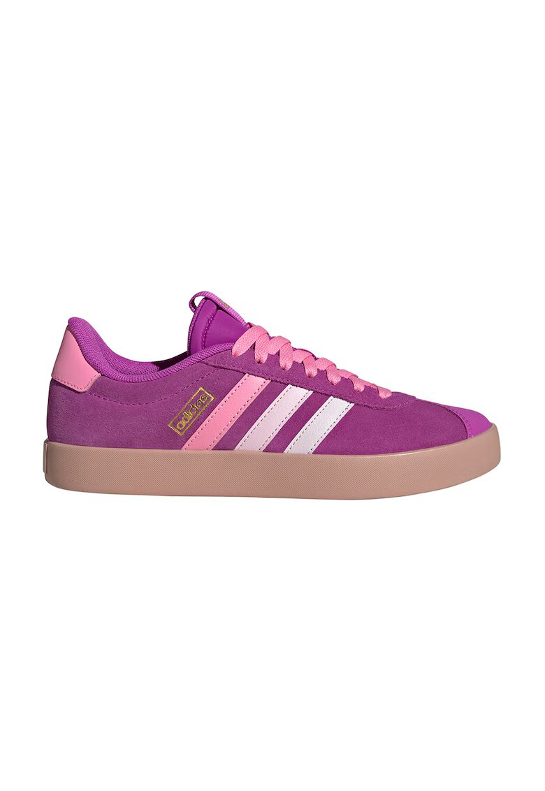 ADIDAS SPORTSWEAR Pantofi sport VL Court 3.0 din piele cu garnituri din piele intoarsa - Roz pastel/Roz fandango/Caramel
