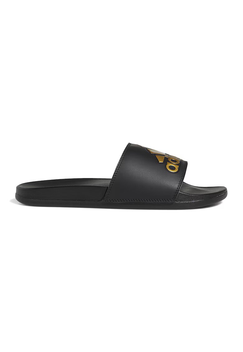 ADIDAS SPORTSWEAR Papuci din piele ecologica cu logo contrastant Adilette Comfort - Auriu/Negru