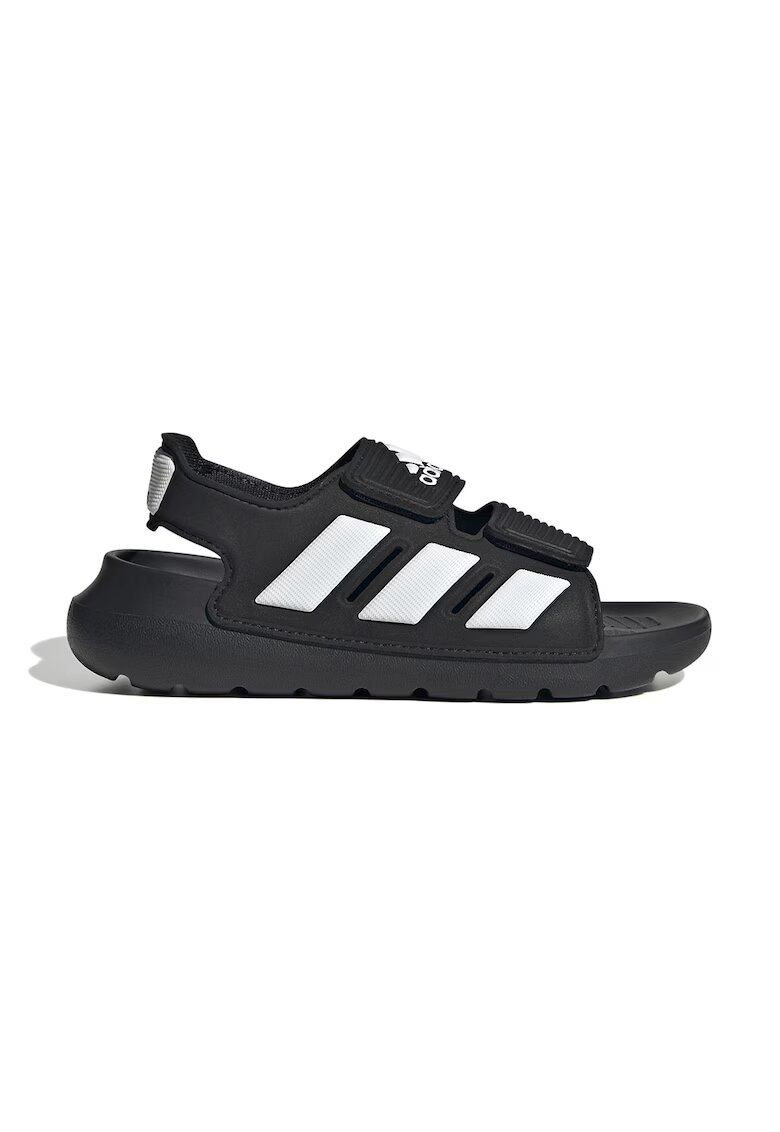 ADIDAS SPORTSWEAR Sandale cu logo si velcro Alta Swim - Alb/Negru