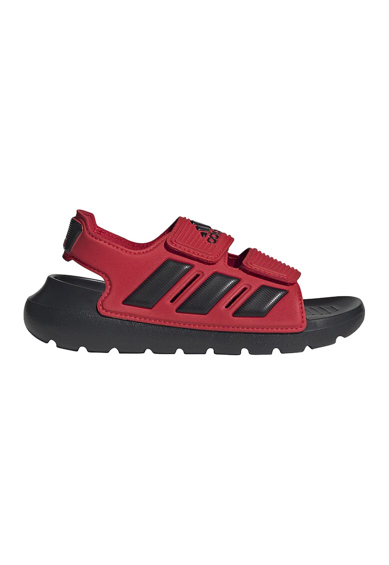ADIDAS SPORTSWEAR Sandale cu logo si velcro Alta Swim - Negru/Rosu vermillion