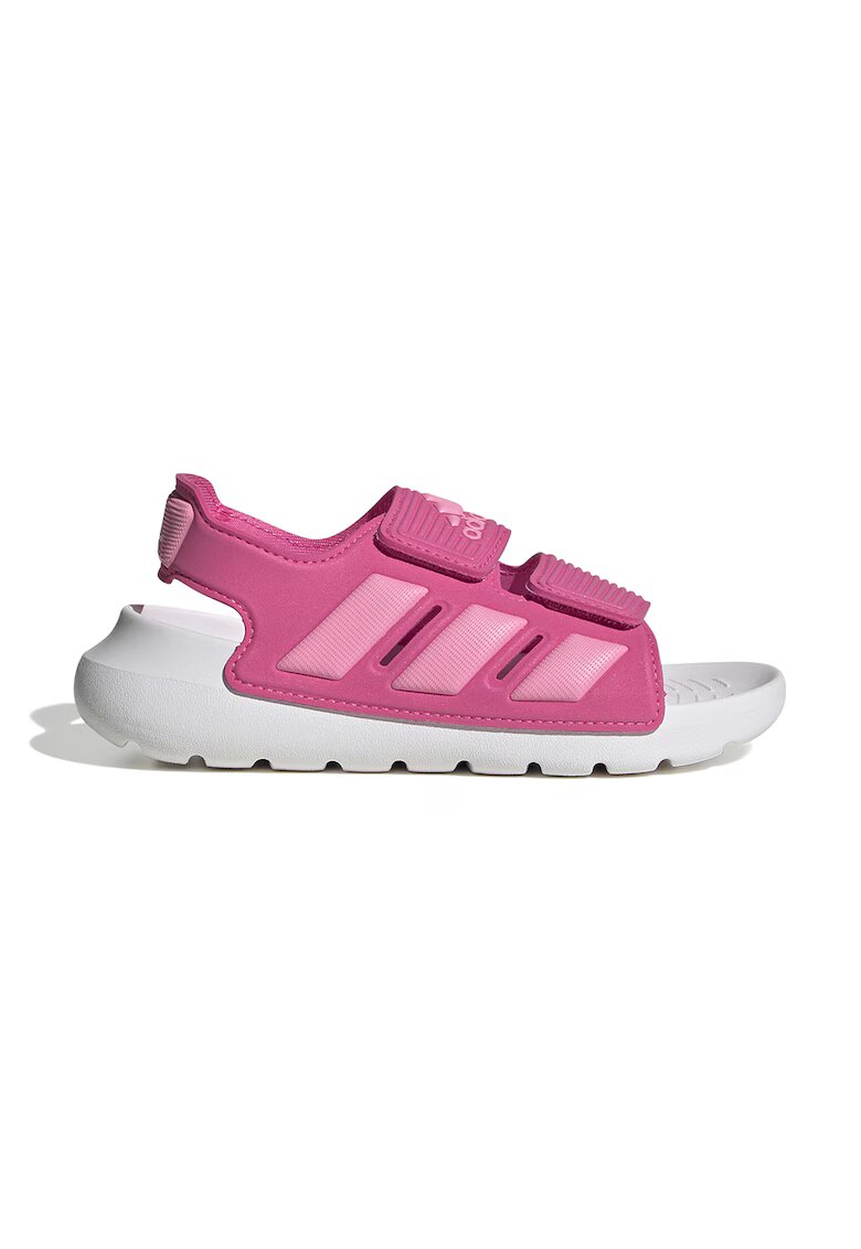 ADIDAS SPORTSWEAR Sandale cu logo si velcro Alta Swim - Roz inchis