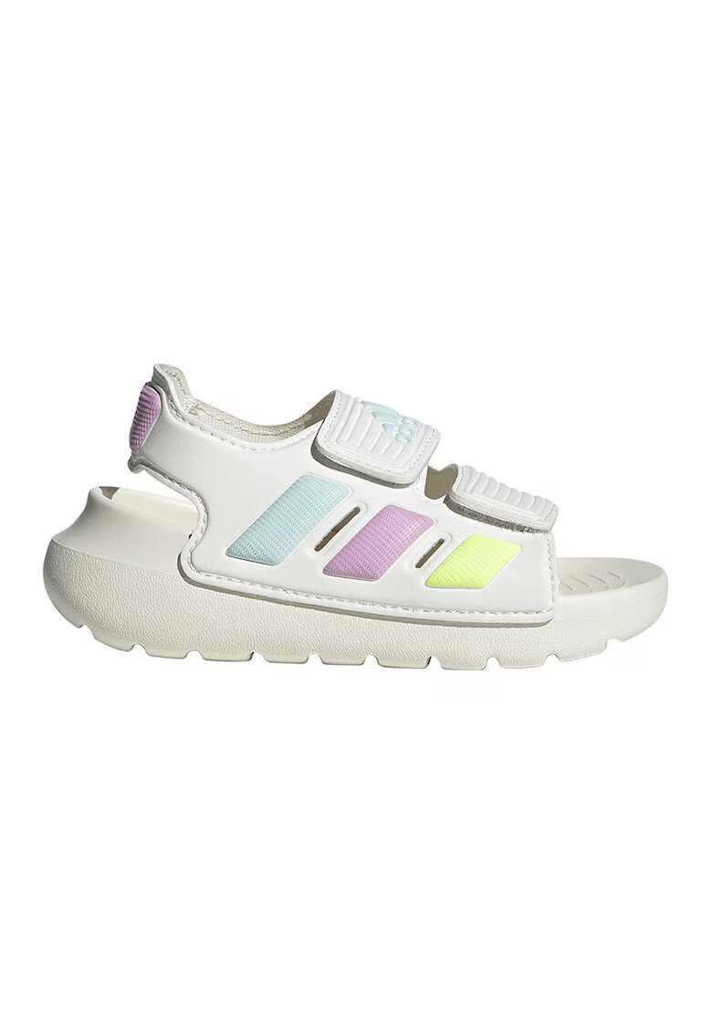 ADIDAS SPORTSWEAR Sandale cu talpa wedge si inchidere velcro Altaswim 2.0 - Alb fildes/Roz pastel/Verde menta