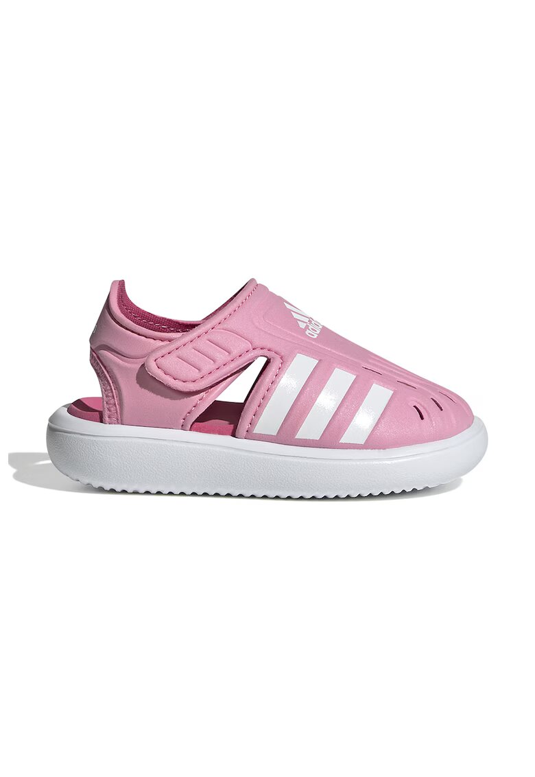 ADIDAS SPORTSWEAR Sandale cu varf inchis si logo contrastant - Roz pastel/Alb optic