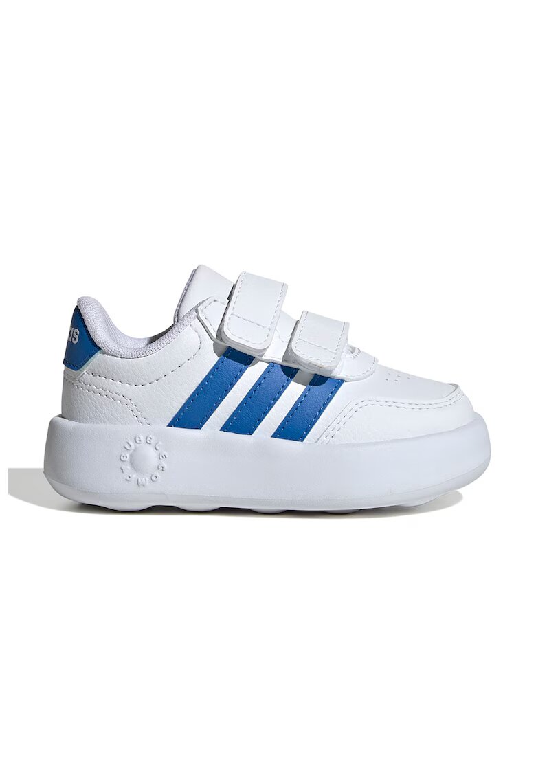 ADIDAS SPORTSWEAR Tenisi Break Net 3.0 din piele ecologica cu velcro - Albastru royal/Alb murdar