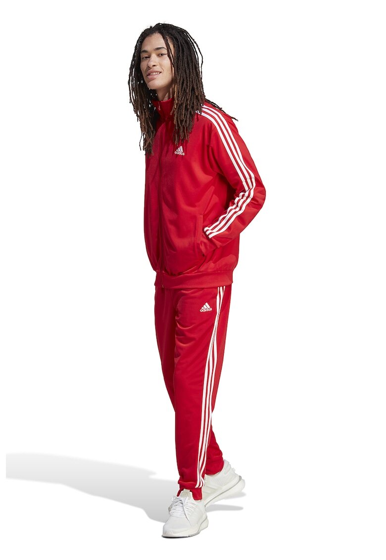 ADIDAS SPORTSWEAR Trening cu benzi laterale cu logo - Rosu/Alb optic