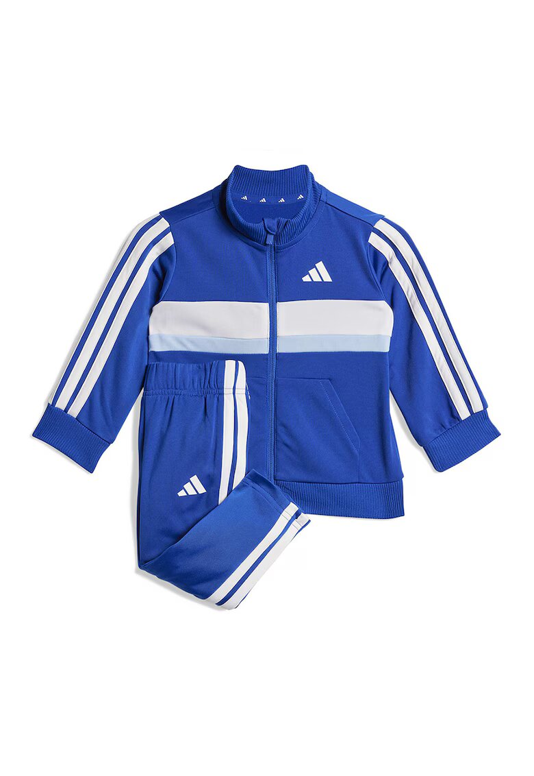 ADIDAS SPORTSWEAR Trening cu fermoar si model colorblock - Alb/Albastru royal