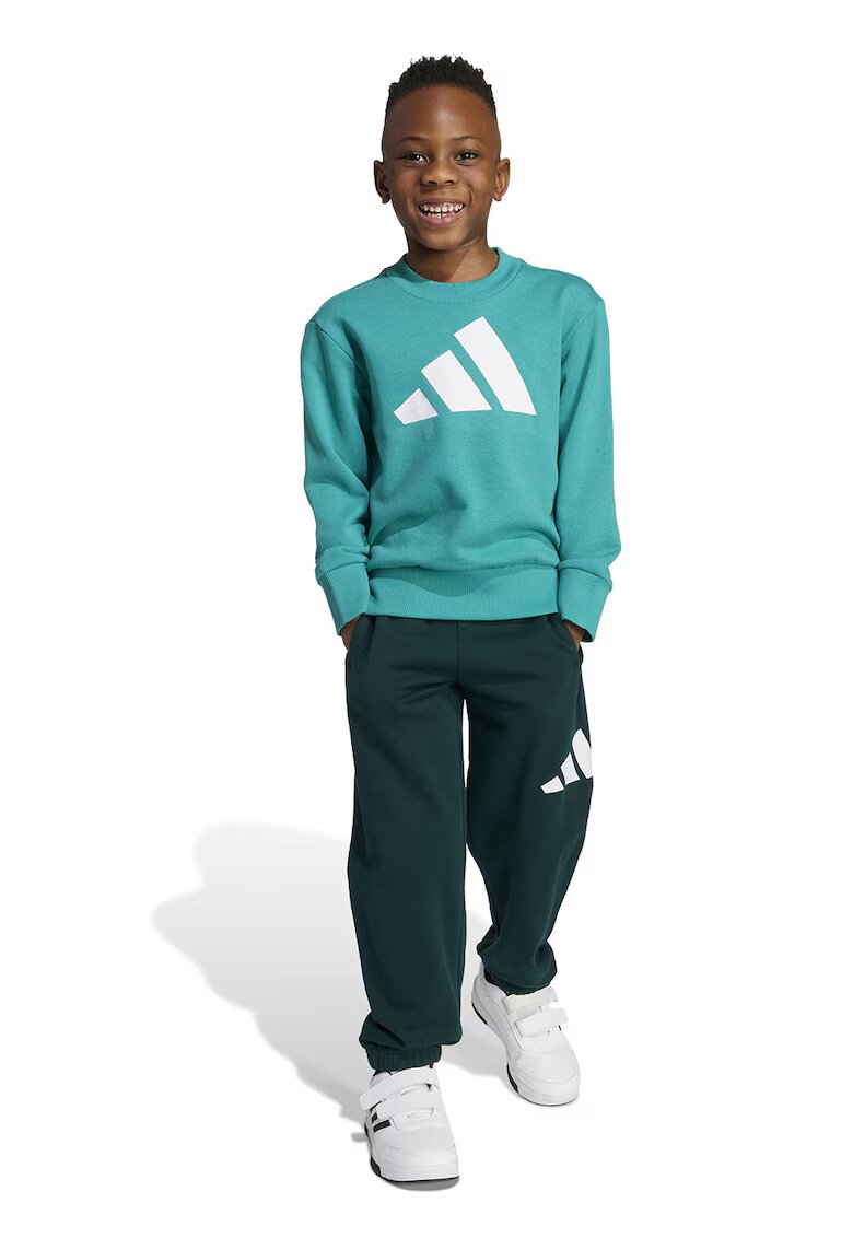 ADIDAS SPORTSWEAR Trening cu imprimeu logo - Alb/Verde
