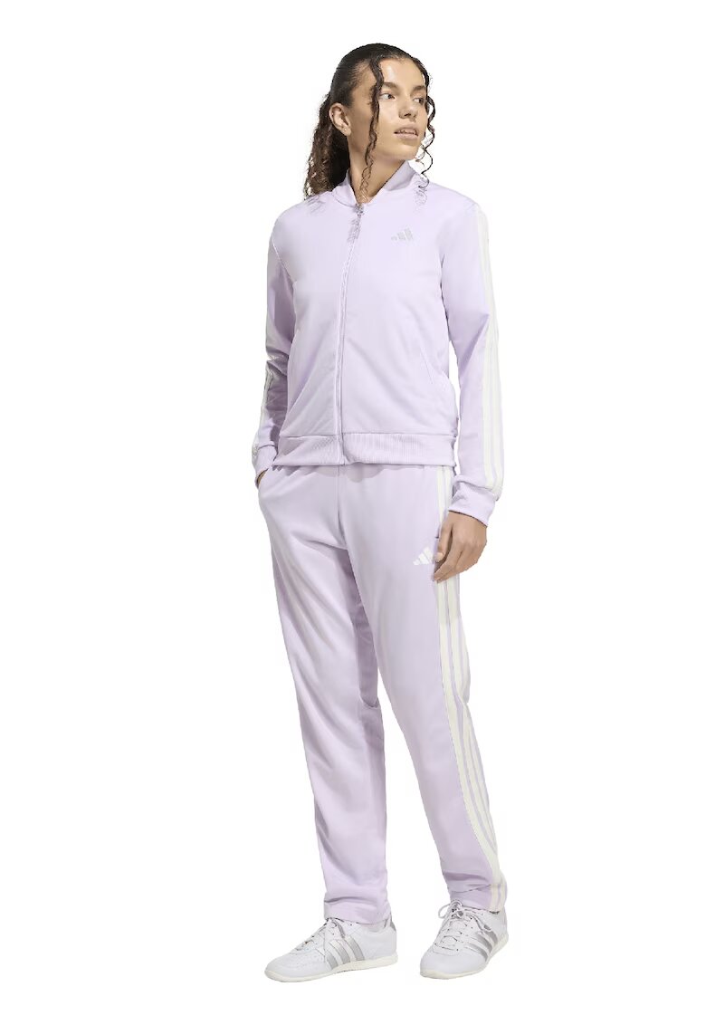 ADIDAS SPORTSWEAR Trening cu logo si fermoar Essentials - Lila/Alb murdar