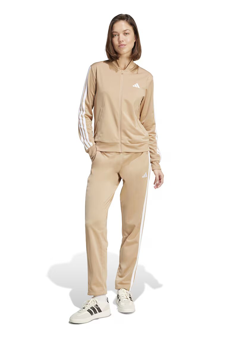 ADIDAS SPORTSWEAR Trening cu logo si fermoar Essentials - Maro camel