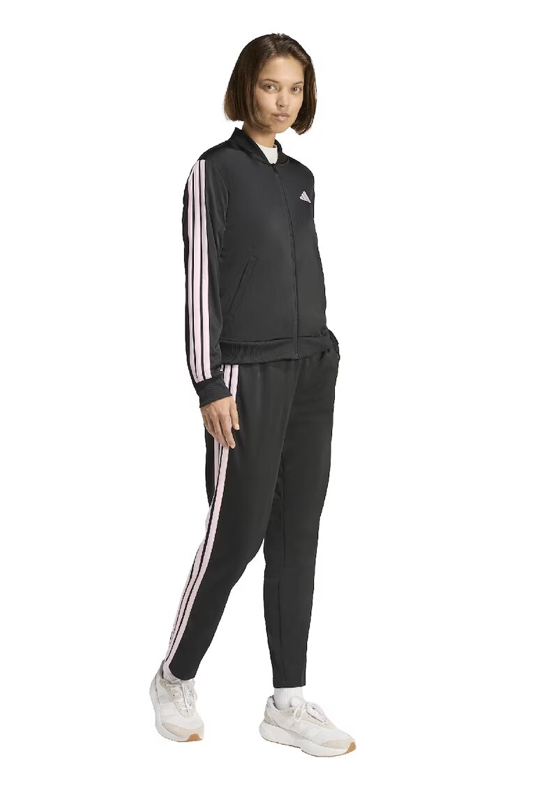 ADIDAS SPORTSWEAR Trening cu logo si fermoar Essentials - Negru/Roz pal