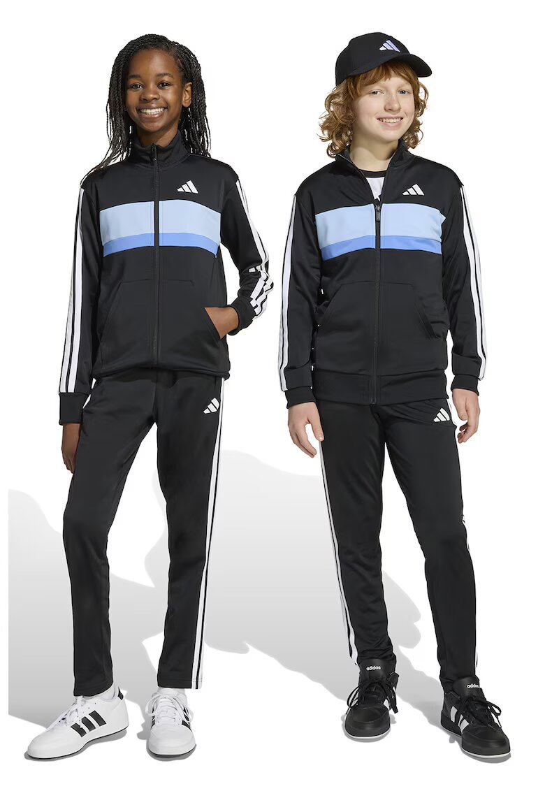 ADIDAS SPORTSWEAR Trening cu logo si fermoar Tiberio - Alb/Negru/Albastru