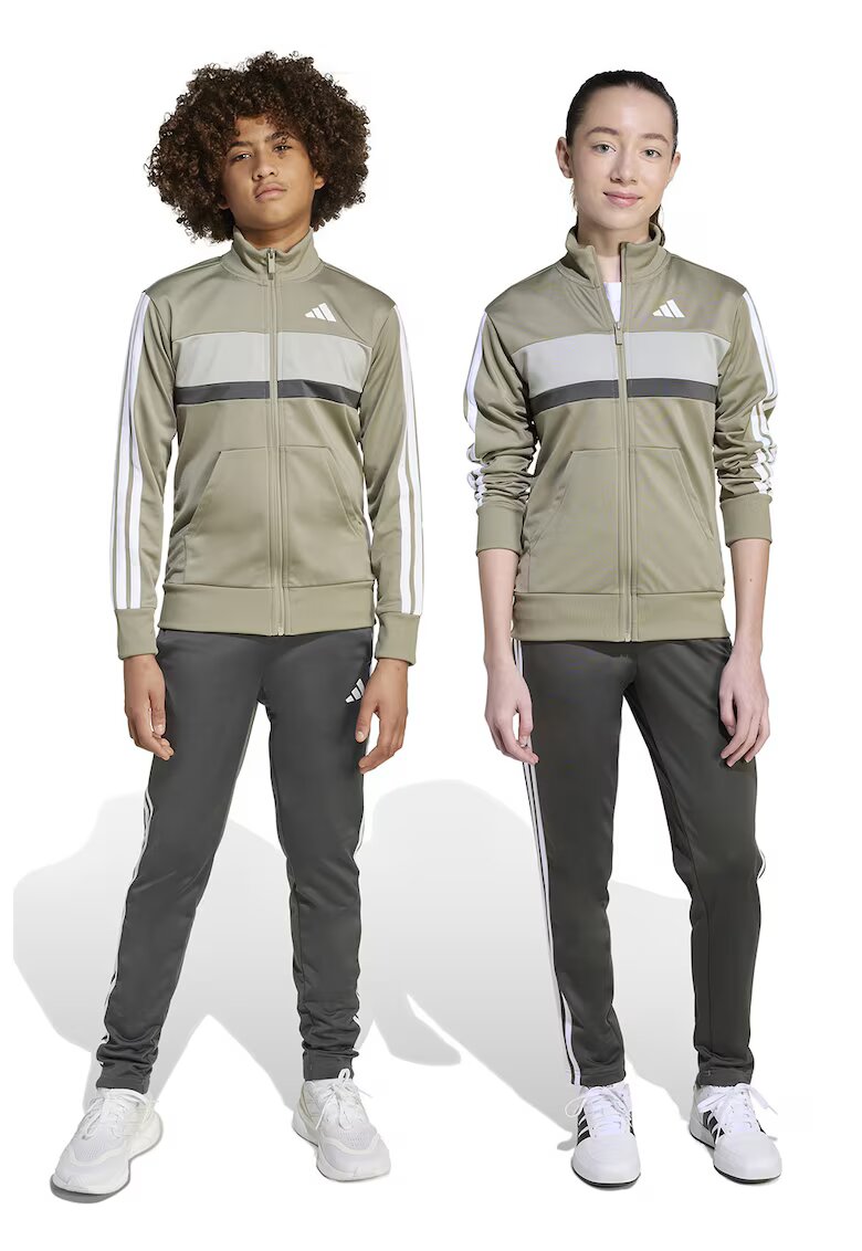 ADIDAS SPORTSWEAR Trening cu logo si fermoar Tiberio - Gri deschis/Bej/Negru stins