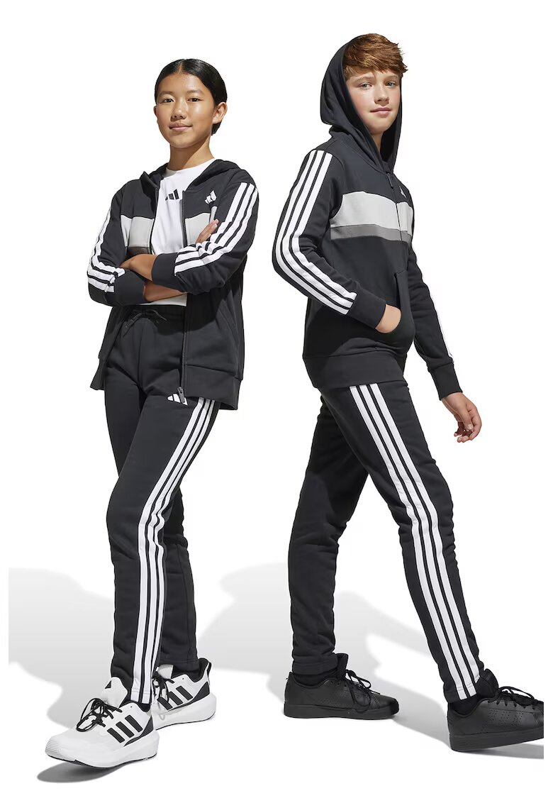 ADIDAS SPORTSWEAR Trening cu maneci lungi si model logo - Alb/Negru/Gri