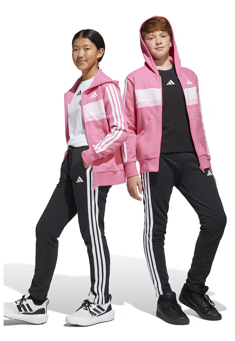 ADIDAS SPORTSWEAR Trening cu maneci lungi si model logo - Alb/Roz