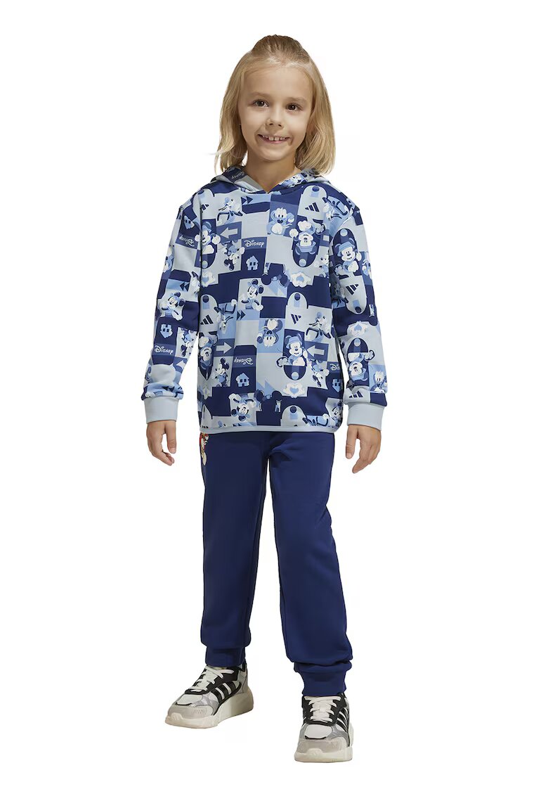 ADIDAS SPORTSWEAR Trening cu model si gluga - Albastru inchis/Albastru deschis