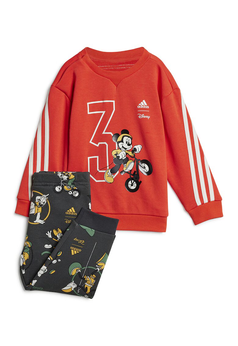 ADIDAS SPORTSWEAR Trening de bumbac cu model - Rosu/Alb/Gri inchis