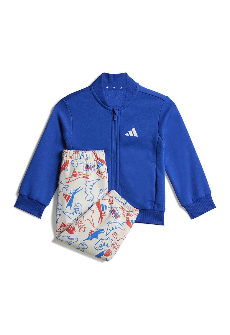 ADIDAS SPORTSWEAR Trening din amestec de bumbac cu imprimeu - Alb/Albastru royal