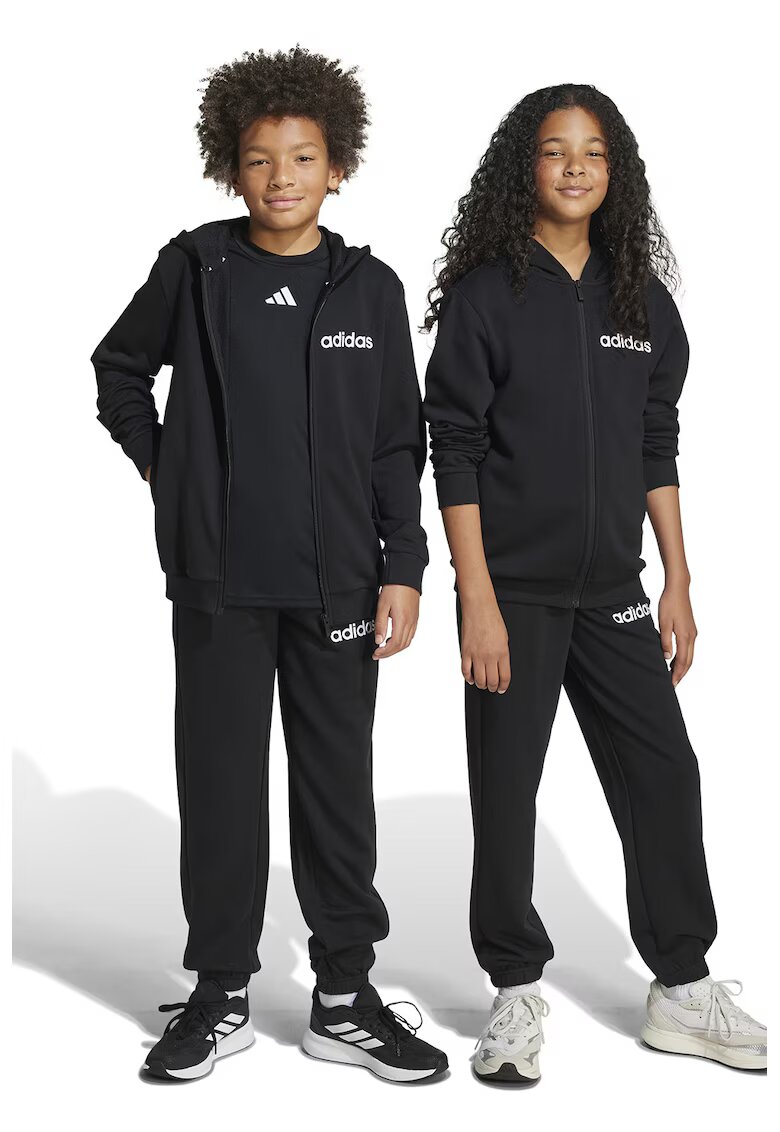ADIDAS SPORTSWEAR Trening din amestec de bumbac cu imprimeu logo - Negru