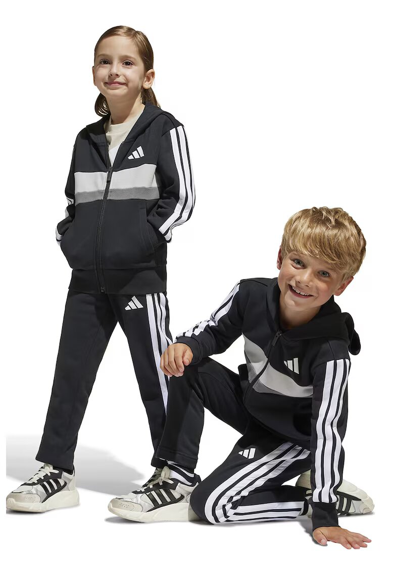 ADIDAS SPORTSWEAR Trening din amestec de bumbac cu logo - Alb/Negru/Gri