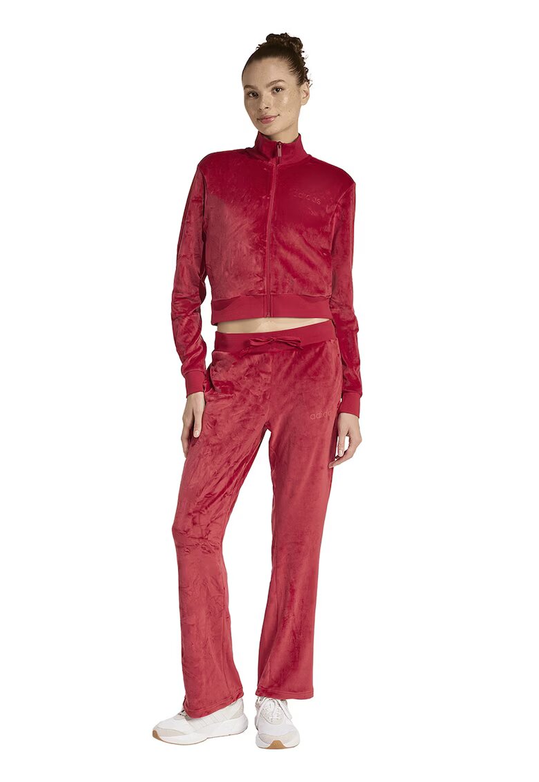 ADIDAS SPORTSWEAR Trening din catifea cu guler mediu Glam - Rosu