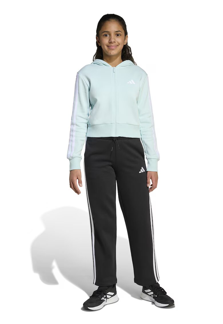 ADIDAS SPORTSWEAR Trening din fleece cu logo - Negru/Verde pal
