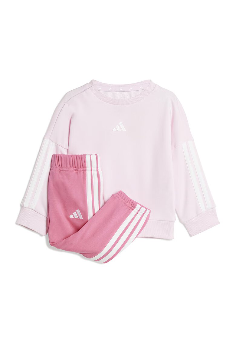ADIDAS SPORTSWEAR Trening regular fit cu decolteu la baza gatului Essentials - Alb/Roz pastel
