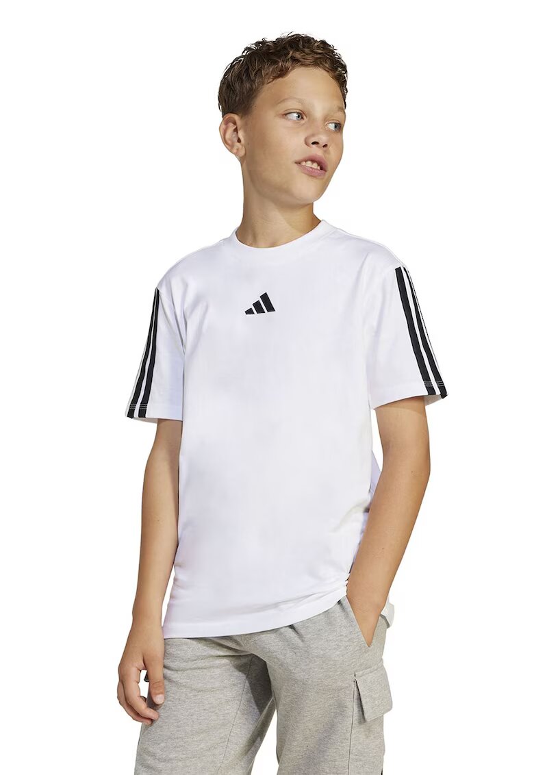 ADIDAS SPORTSWEAR Tricou cu detalii logo - Alb