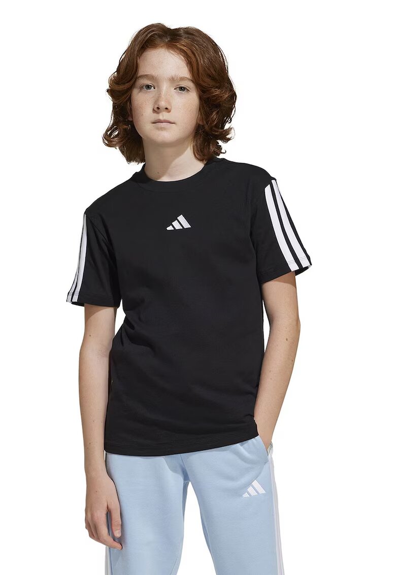ADIDAS SPORTSWEAR Tricou cu detalii logo - Alb/Negru