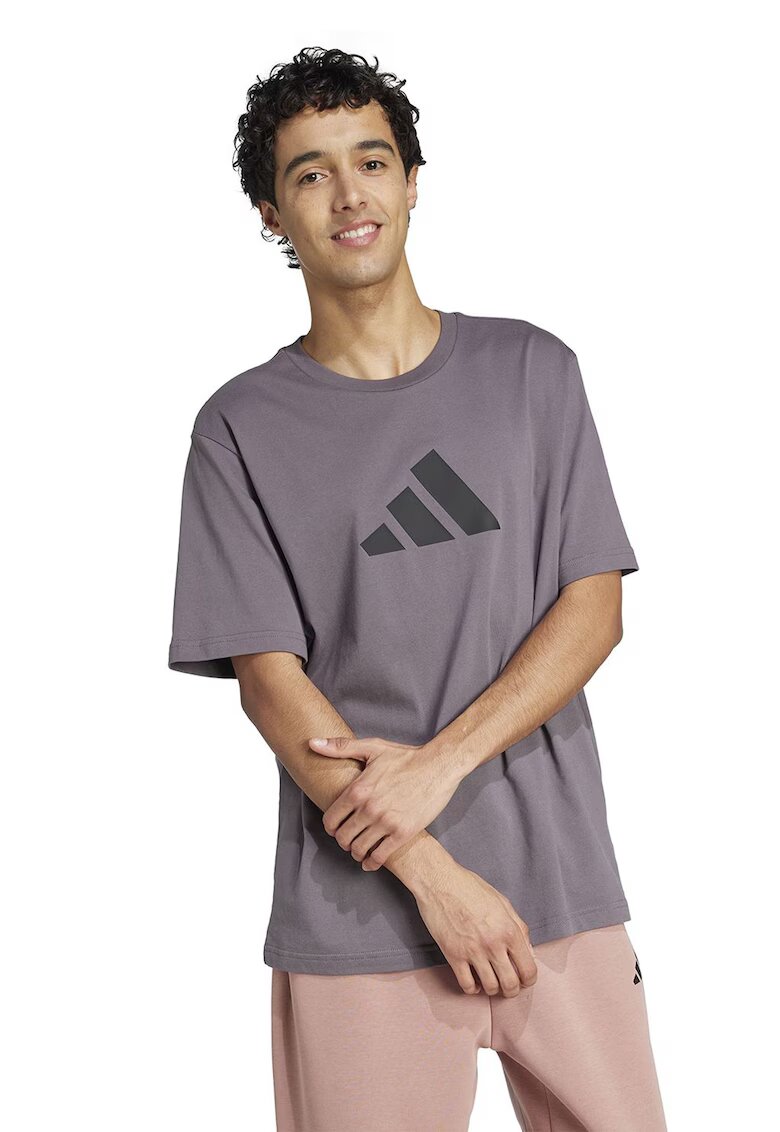 ADIDAS SPORTSWEAR Tricou cu imprimeu logo - Gri inchis
