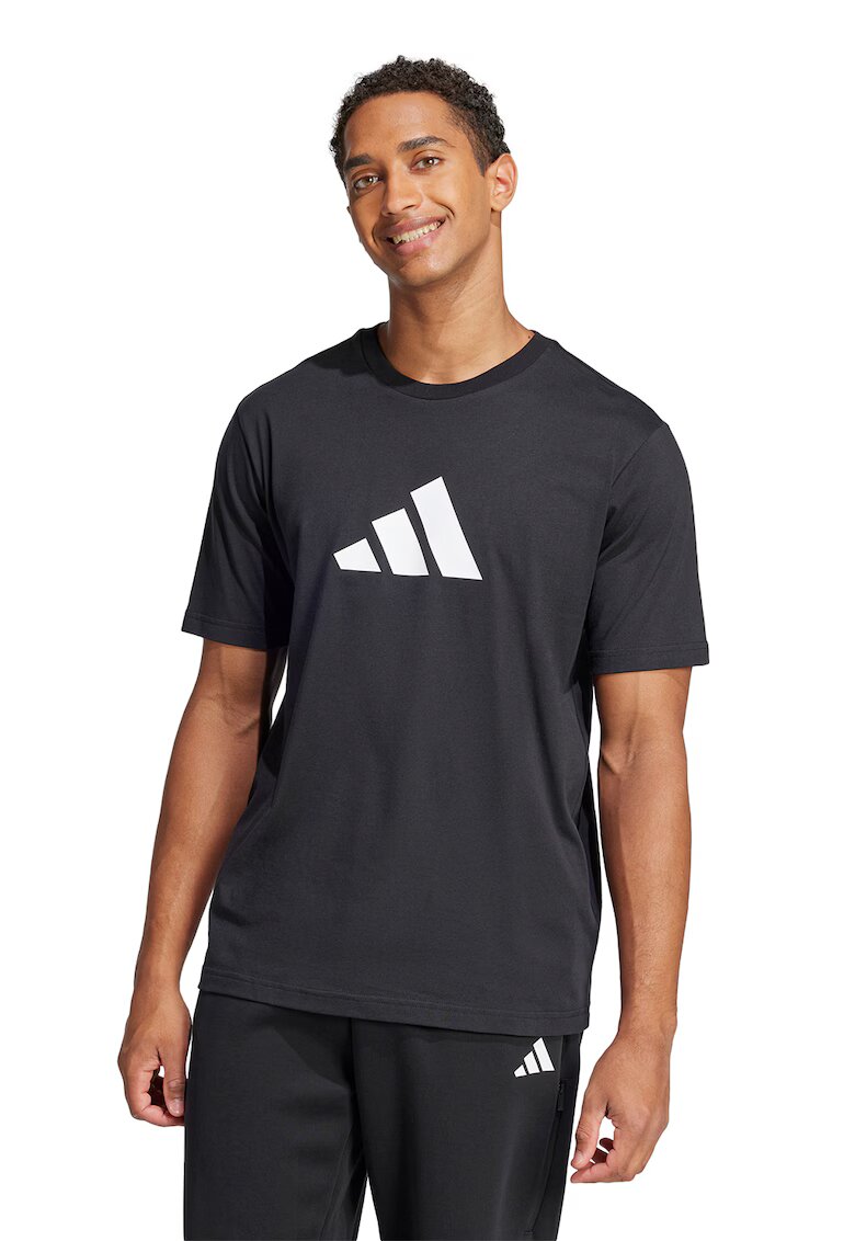 ADIDAS SPORTSWEAR Tricou cu imprimeu logo - Negru