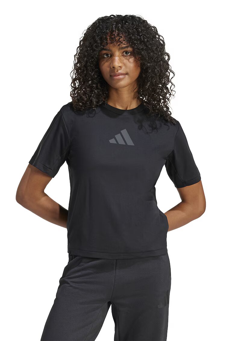 ADIDAS SPORTSWEAR Tricou de bumbac cu imprimeu logo Z.N.E. - Negru