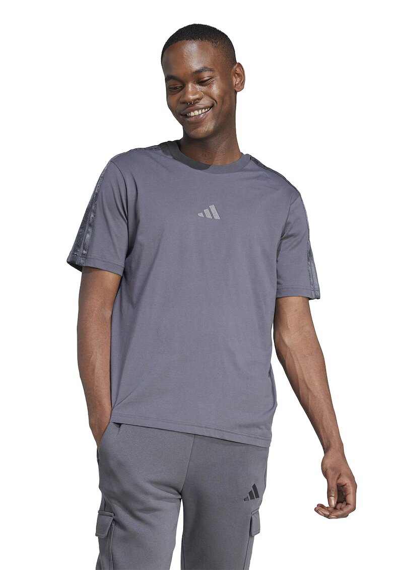ADIDAS SPORTSWEAR Tricou de bumbac cu logo - Gri cenusiu