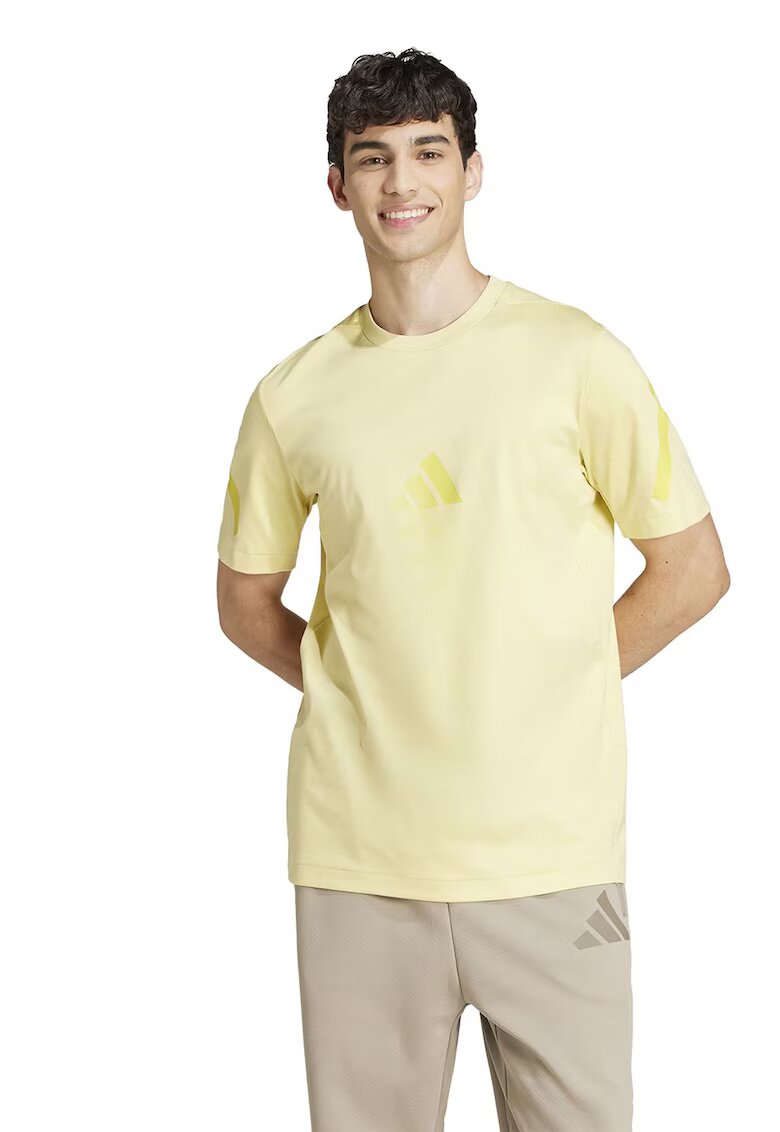 ADIDAS SPORTSWEAR Tricou de bumbac cu model monograma Z.N.E - Galben