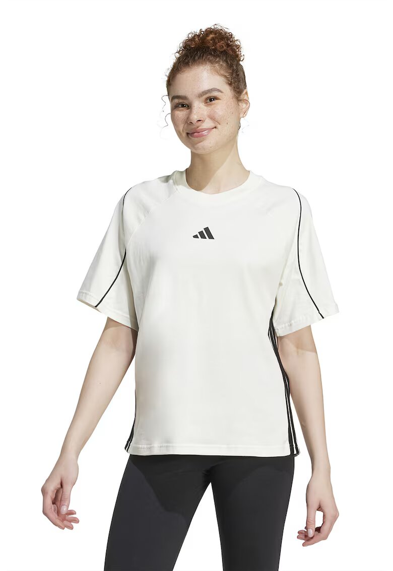 ADIDAS SPORTSWEAR Tricou din bumbac cu maneci raglan Stadium - Crem