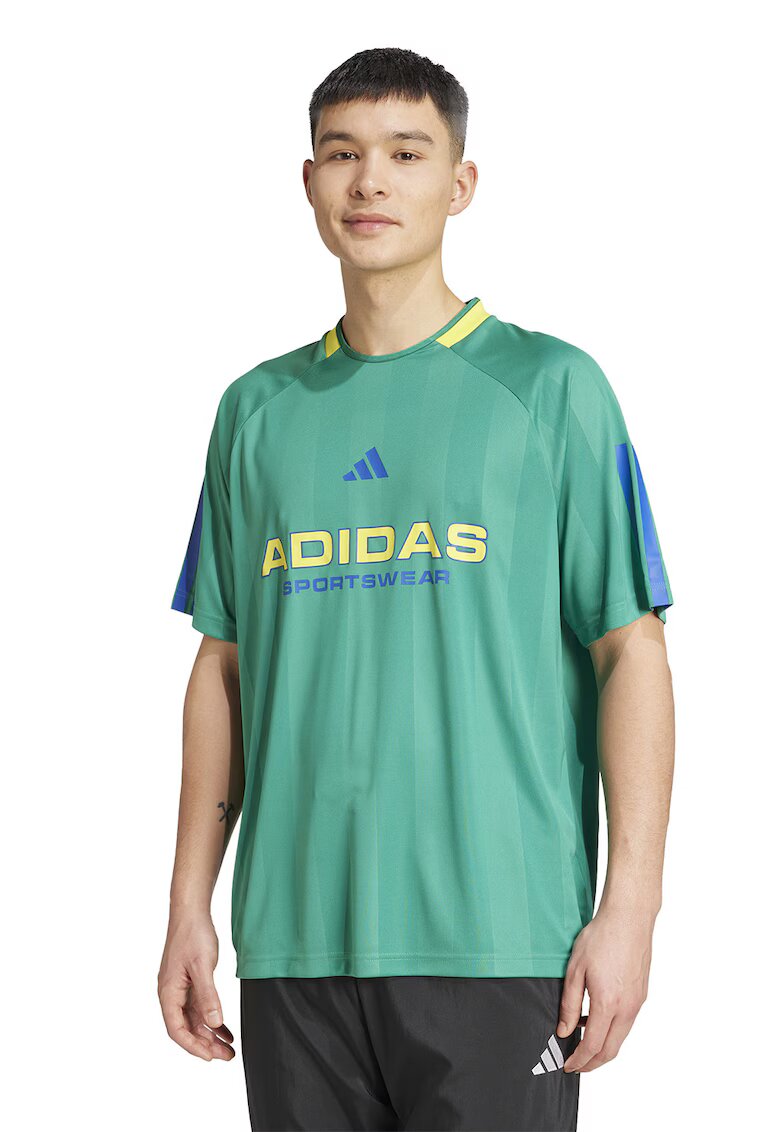 ADIDAS SPORTSWEAR Tricou lejer cu logo - Galben pai/Verde menta