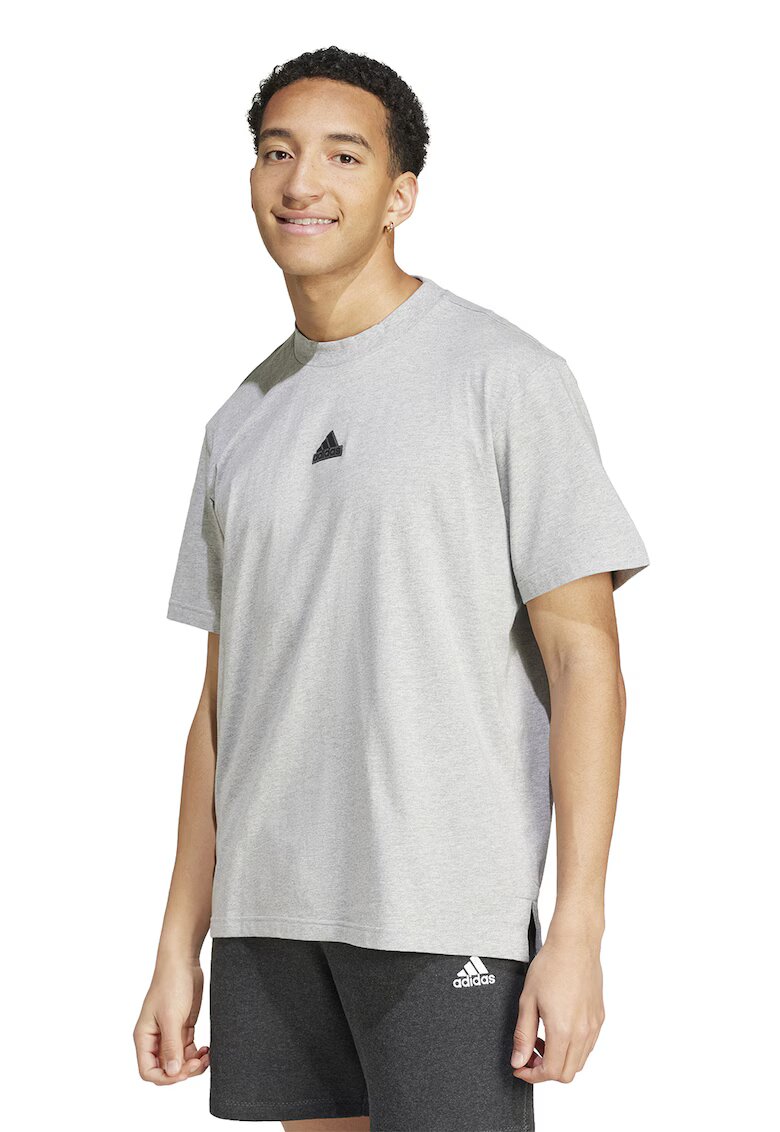 ADIDAS SPORTSWEAR Tricou lejer de bumbac cu imprimeu logo pe partea din spate - Gri