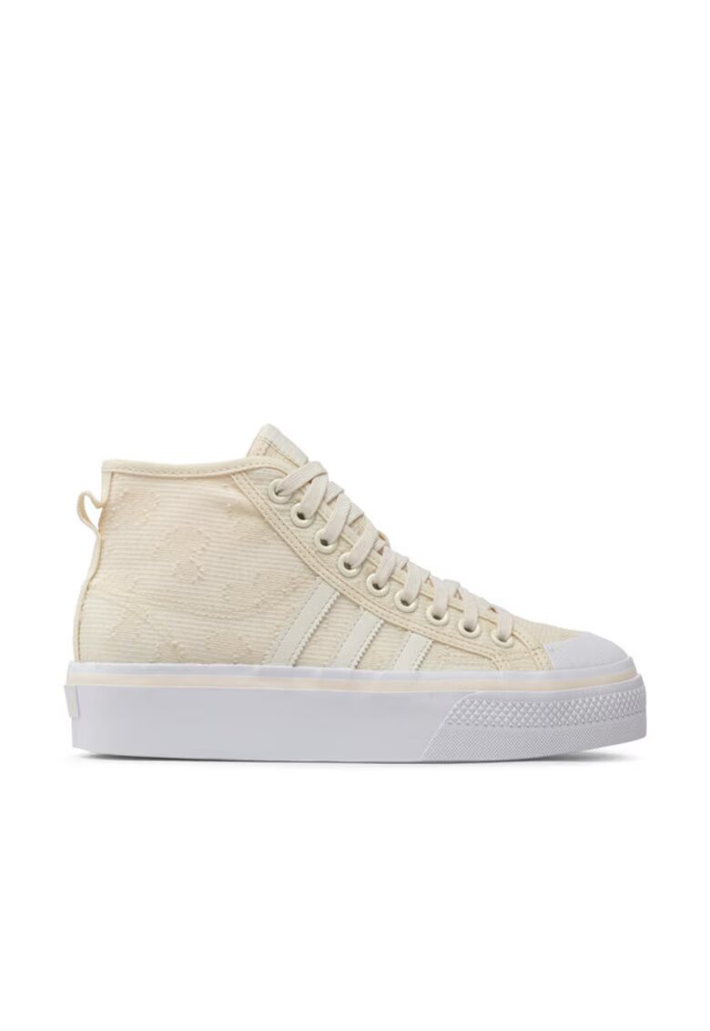 adidas Tenisi dama - Nizza Platform Mid W - bej - tesatura