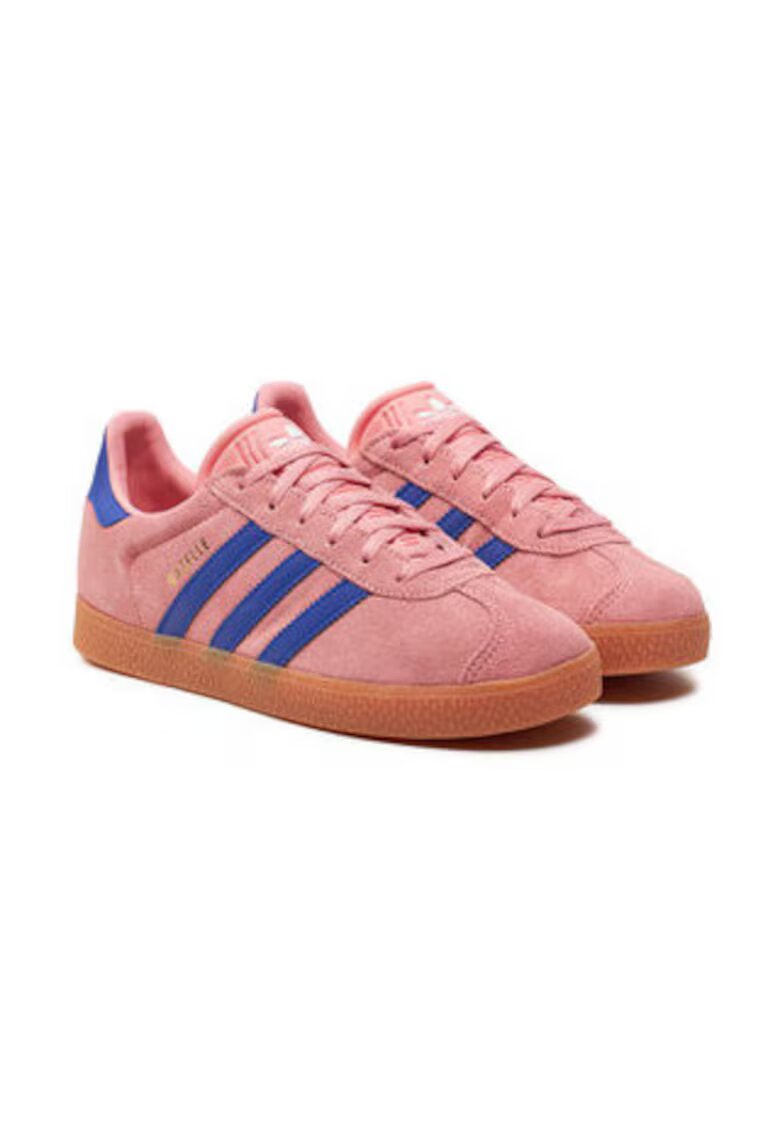 adidas Tenisi din piele intoarsa si model colorblock Gazelle