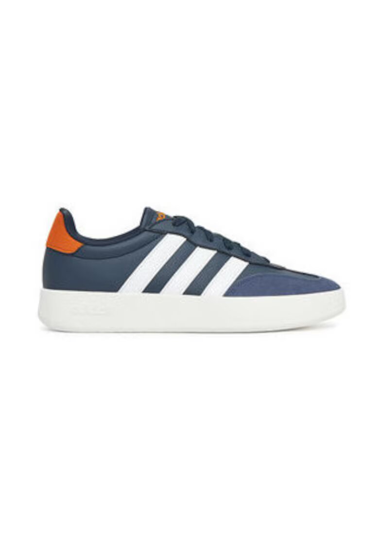 adidas Tenisi din piele si piele intoarsa - albastru