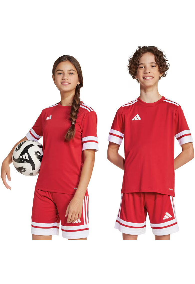 adidas Tricou copii Squadra 25 - rosu - material reciclabil