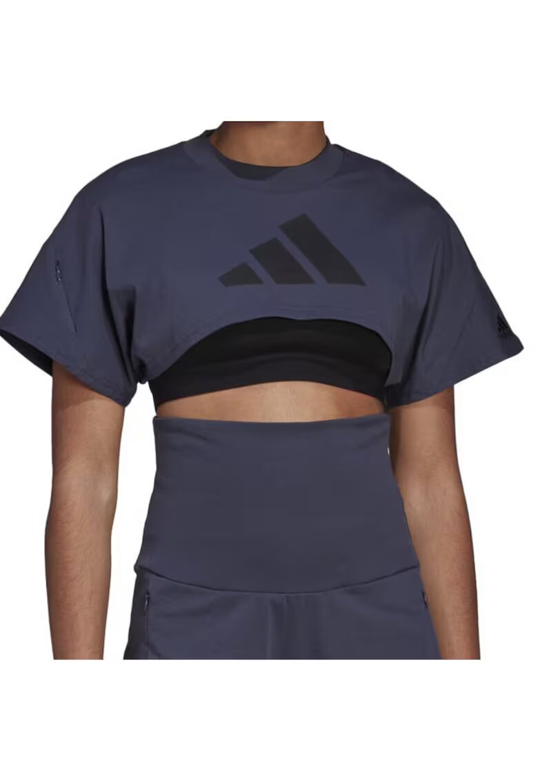 adidas Tricou Crop Din Bumbac Cu Logo