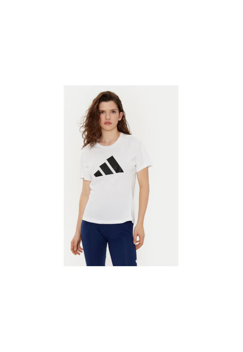 adidas Tricou cu logo - Alb/Negru