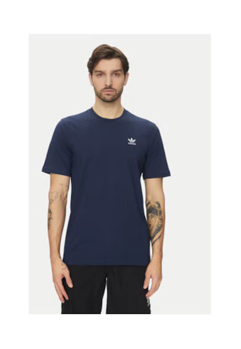adidas Tricou cu logo mic din bumbac la baza gatului