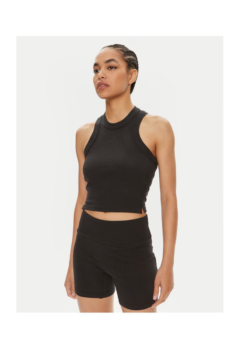 adidas Tricou dama - 303899608 - Viscoza/Bumbac/Elastan - Negru - Negru
